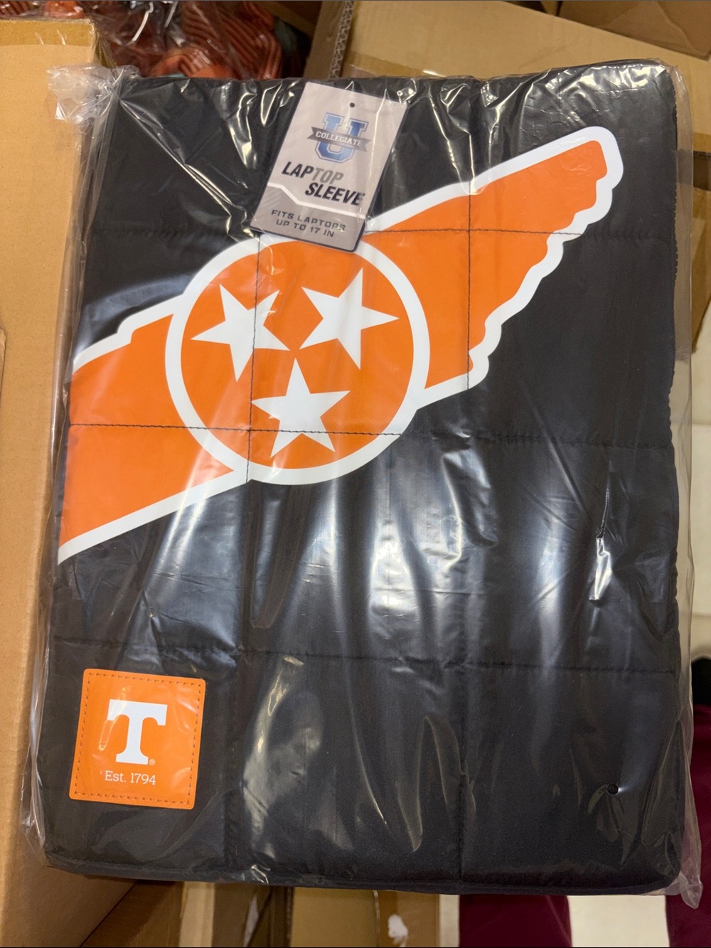 Tennessee Volunteers Black & Orange Laptop Sleeve